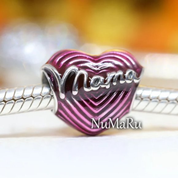 PANDORA Radiating Love Mama Heart Charm 791505C01 - Picture 1 of 3
